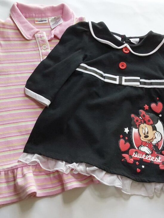 Disney Other - Girls 24M Dress Bundle of 2 Disney Minnie Mouse & Kid Connection